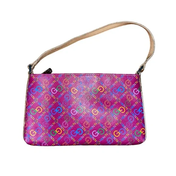 Barbie Pink Vintage Giannini Small Shoulder Bag 90s Y2K - Picture 2 of 8